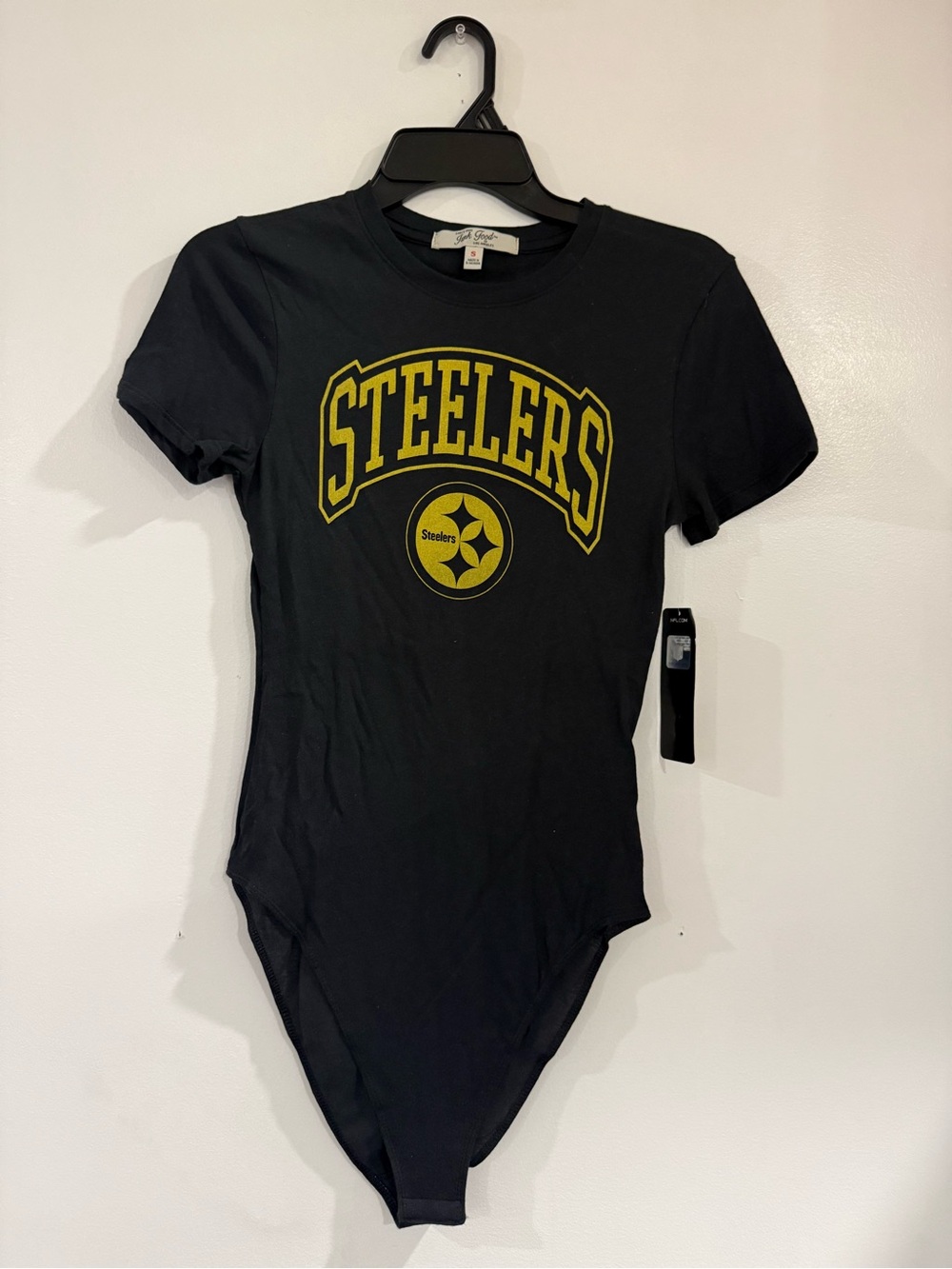 Junk Food Clothing Black Tee with Yellow Graphic